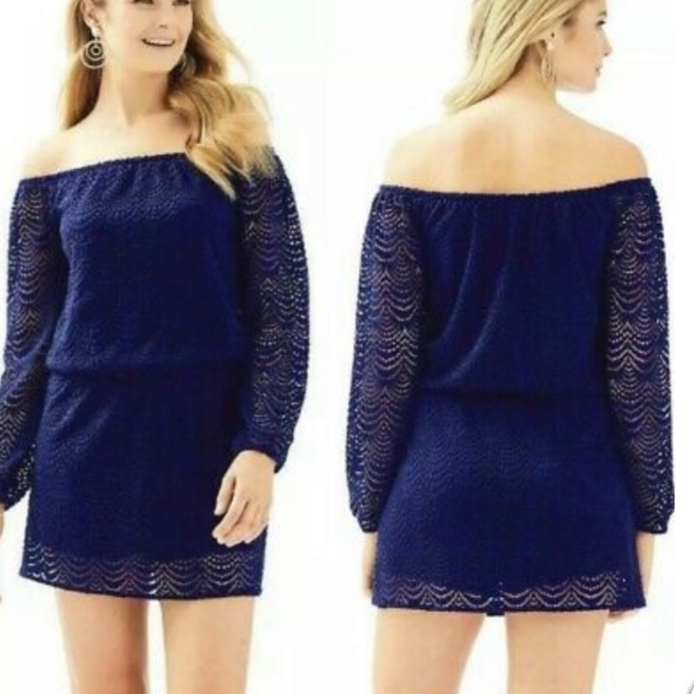 NWT Lilly Pulitzer Lana Skort Romper Navy